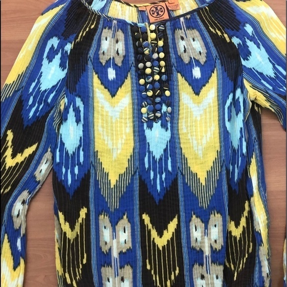 Silk Tory Burch Blouse Size 6 - Picture 2 of 16